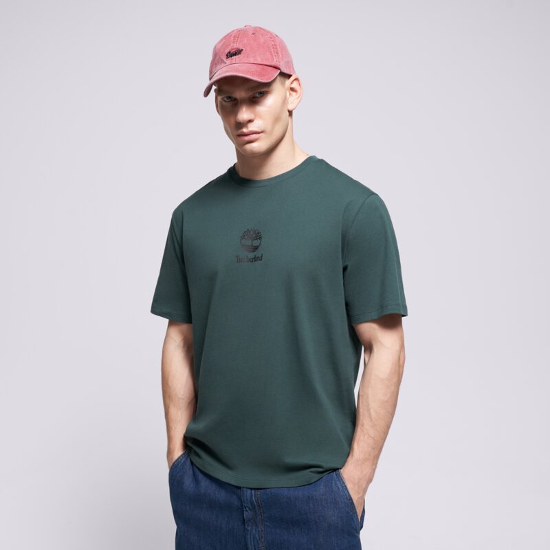 TIMBERLAND TRIČKO NEW SMALL LOGO PRINT SS TEE GREEN GABLES B