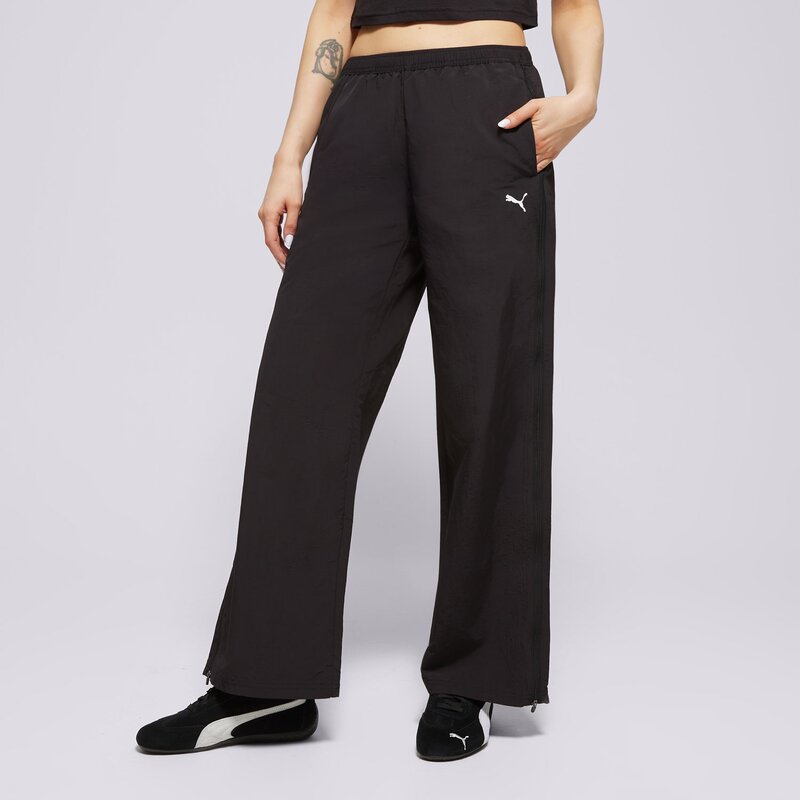 PUMA NOHAVICE  RELAXED WOVEN ZIP-OFF PANTS OP