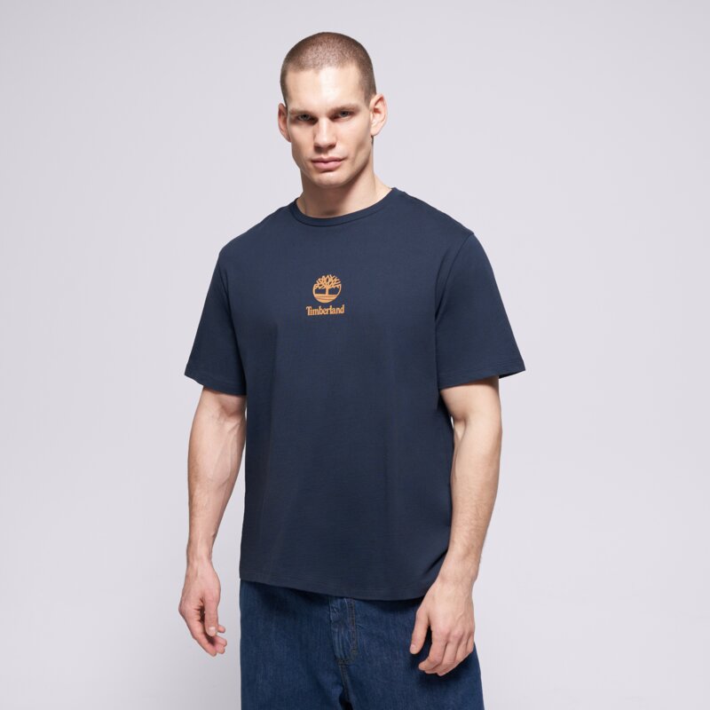 TIMBERLAND TRIČKO NEW SMALL LOGO PRINT SS TEE DARK SAPPHIRE 