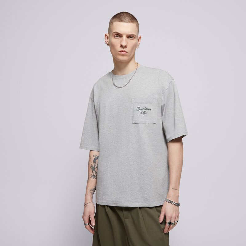 LEVI'S TRIČKO HALF SLEEVE GR PCKT T GREYS