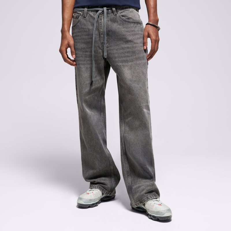 PROSTO NOHAVICE  JEANS BAGGY TARMAC LIGHT GRAY