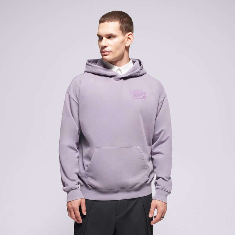 PROSTO MIKINA S KAPUCŇOU HOODIE FLATHEAD WASHED LAVENDER