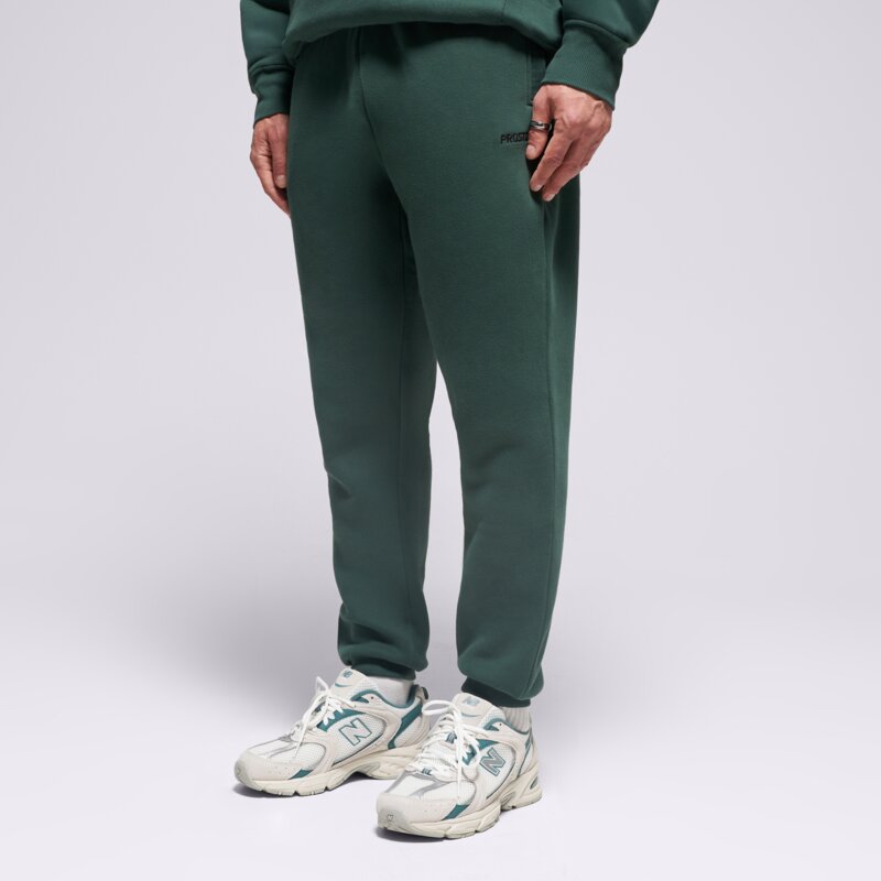 PROSTO NOHAVICE  SWEATPANTS DARN WASHED GREEN
