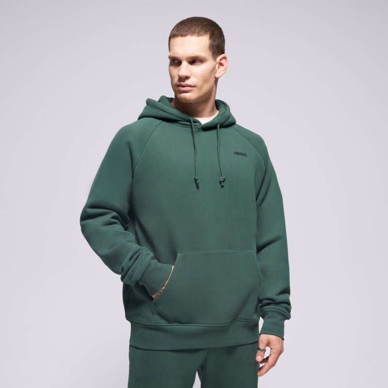 PROSTO MIKINA S KAPUCŇOU HOODIE SKIZZLE WASHED GREEN
